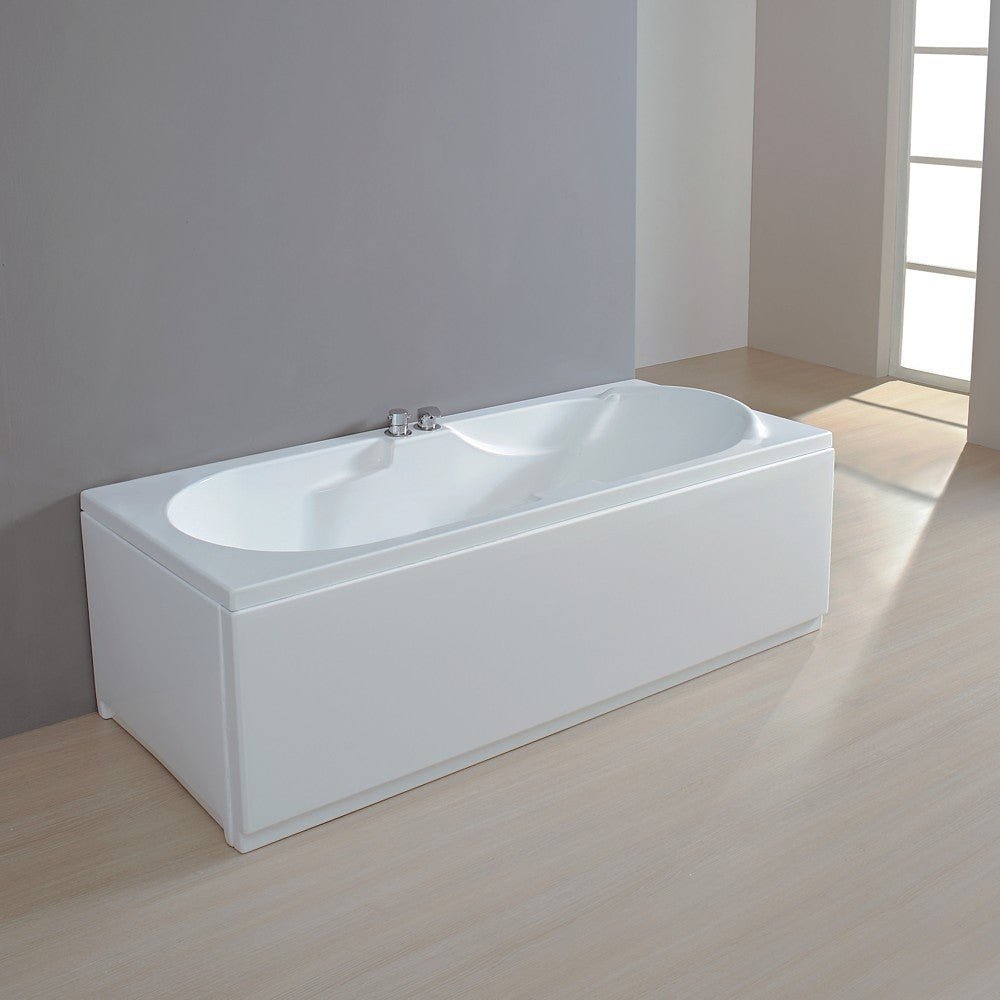 Vasca da Bagno Rettangolare MYKONOS in metacrilato bianco con pannelli - Dimensioni 160x70 170x70 - StileVasca -